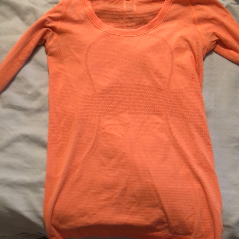 Orange Long Sleeve Top